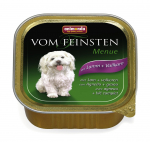 Konservuotas &scaron;unų ėdalas VOM FEINSTEN Menue, su ėriena ir grūdais, 150g