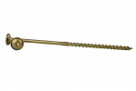 Konstrukciniai medsraigčiai ROBUS, 6 x 200/64 mm, praplatinta galva, cinkuoti, 50 vnt., TORX30