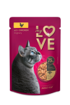 Konservuotas kačių ėdalas MY LOVE, vi&scaron;tiena su padažu, 85g