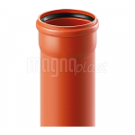 Lauko nuotekų vamzdis MAGNAPLAST PVC KG, SN4 DN110 x 3,2 L=500