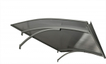 Stogelis STARKEDACH L-160-1, matmenys 6 x 1600 x 1000 mm, lenktas, pilka spalva