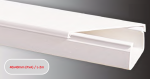 Kanalas kabeliui SERT PLASTIK Sert04040, 2 m, PVC, 40 x 40 mm, baltos spalvos