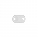 Apdailos gaubtas AQUER, 20, dvigubas, baltas, plastikinis