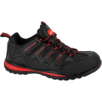 Darbo batai LAHTI PRO, SB SRA, 46 dydis, juodai raudona spalva, oda OXFORD, su metaline apsauga, CE