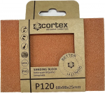 Kempinė &scaron;lifavimui CORTEX BQ, 68x98x25 mm, P120, aliuminio oksidas su keramika