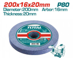 Abrazyvinis &scaron;lifavimo diskas TOTAL, P80, 150x12.7x16 mm, TAC1506024