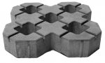 Ažūrinė &scaron;aligatvio plytelė EKO GARDEN 8 Modern Grey, matmenys 400x400x80 mm, EKG8MG-LT