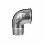 Alkūnė GEBO, 3/4", DN20, vidinis/i&scaron;orinis sriegis, cinkuotas ketus