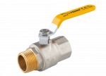 Rutulinis ventilis dujoms FERRO G61, 2", ilga rankena, vidus/i&scaron;orė, KGN61
