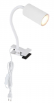 Kryptinis &scaron;viestuvas GLOBO Robby, GU10, 1 x 25W, 230V, prisegamas, su jungikliu ant 1,5 m ilgio laid