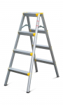 Kopėčios HERVIN TOOLS, al. dvip. platėjančios 2x4 pakopų, 107 cm