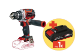 Akumuliatorinis gręžtuvas EINHELL TP-CD 18/60 Li BL - Solo, 18 V, be&scaron;epetėlis variklis, maks. Sukimo
