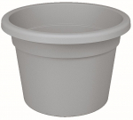 Plastikinis vazonas PREMIUM, pilkos sp., 21,9 x 15,7 cm.
