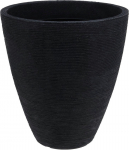 Plastikinis lauko vazonas, antracito sp., skersmuo 39 cm., auk&scaron;tis 42 cm