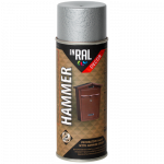 Aerozoliniai dažai INRAL Decor Hammer, sidabras, 400ml