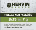 Tinklas augalų apsaugai nuo pauk&scaron;čių HERVIN GARDEN, 8 x 15 m, 7 g, BN8x15/7g
