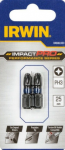 Smūginiai sukimo antgaliai IRWIN Impact Pro, 25 mm, 2 x PH3