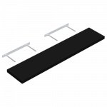Lentyna VELANO, FS 118/24 C 118x23,5 cm, juodos spalvos, DMX 65152