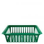 Plastikinis krep&scaron;elis svogūninėms gėlėms, stačiakampis, 252 x 277 x 72 mm.