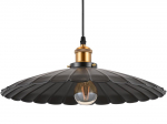 Pakabinamas &scaron;viestuvas G.LUX Gt-350-D35-1S-Bl Loft-1, 1 x E27, 350 mm skersmens gaubtas, juodos/žalv