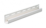 PVC J tipo profilis S 15 SIDING BOR, Ilgis 3,81 m, baltos spalvos