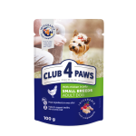 Konservuotas &scaron;unų ėdalas CLUB4PAWS, vi&scaron;tiena drebučiuose, 100g