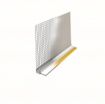 PVC profilis polistirolui PROFSTAR, storis 9 mm, ilgis 2,4 m, su tinkliuku, popalanginis