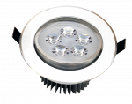Įmontuojamas LED &scaron;viestuvas ORRO, LED 5 W, 220-240 V, 300 lm, 3300 K, apvalus, D110x60 pjovimo skyle