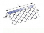 Tinkavimo kampas PROFSTAR NS MAX, su tinkleliu, matmenys 3000 x 34 x 34 mm