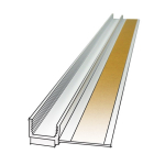 PVC profilis polistirolui PROFSTAR, storis 6 mm, ilgis 2,4 m, popalanginis