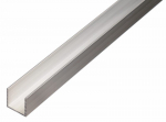 Aliuminio profilis U formos, matmenys 10 x 20 x 10 x 1,5 x 1000 mm, 474409