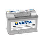 Akumuliatorius VARTA, SILVER dynamic E38, 12 V, 74 Ah, 750 A, 278 x 175 x 175 mm