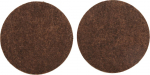 Padukas VOREL, Y x 74856, D - 50 mm, 2 vnt. lipnus, rudas veltinis