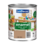 Universali akrilinė emalė LUXDECOR, 0,75 l, (11) latte kavos spalvos, matinis, skiedžiamas vandeniu