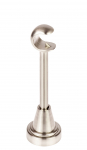 Laikiklis karnizui  STOL-KAR ATVIRAS, D-19mm, L-14,5cm, viengubas, metalinis, matinio chromo sp.