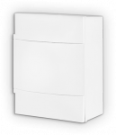 Automatinių i&scaron;jungiklių skydelis LEGRAND 134104, PLACTIBOX S 4 modulių, pavir&scaron;inis, baltas su baltom