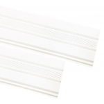 PVC pakalimo dailylentė SIDING BOR, Perforuota Matmenys 0,305 x 3,39 m, baltos spalvos, 1 lentelė -