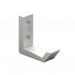 Rūbų kabliukas HETTICH, plastikas, baltos sp. 18x51x57mm, 4909