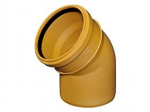 Lauko kanalizacijos alkūnė WAVIN, d160/45 203701630