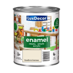 Universali akrilinė emalė LUXDECOR, 0,75 l, (07) vanilinio kremo spalvos, matinis, skiedžiamas vande