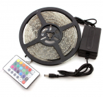 &Scaron;viesos diodų juostos komplektas COMMEL 405-205, LED 5 m, 14,4W / m, IP65, RGB, 12V, 50.000 val., SM