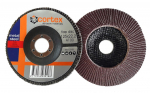 Žiedlapinis &scaron;lifavimo diskas CORTEX P100, 125 x 22 mm, aliuminio oksido grūdas