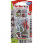 Dvikomponenčiai kai&scaron;čiai FISCHER Duopower, su C formos kabliu 8 x 40 mm, 4 vnt.