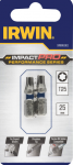 Smūginiai sukimo antgaliai IRWIN Impact Pro, 25 mm, 2 x T25