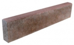 Vejos bordiūras BRIKERS VEJOS BORTAS 8, rudas, matmenys 1000 x 80 x 200 mm