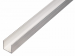 Aliuminio profilis U formos BA , matmenys 25 x 25 x 25 x 2,0 x 1000 mm, 470357