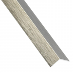 PVC kampinis profilis ARCANSAS 1568, 2600 x 20 x 20 mm, titano spalvos