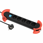 Ilgiklis ELECTRALINE, 5 lizd., 5 m, su įž., su jungikliu, 3 x 1,5, su apsauga vaikams, su metaliniu