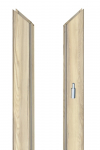 Laminuota durų stakta VOSTER, reguliuojama, su apvadais, kompl. durų varčiai, kairinė, spalva Oak la