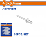 Kniedės WADFOW, 4,8x6,4 mm, 50 vnt. WREZK31